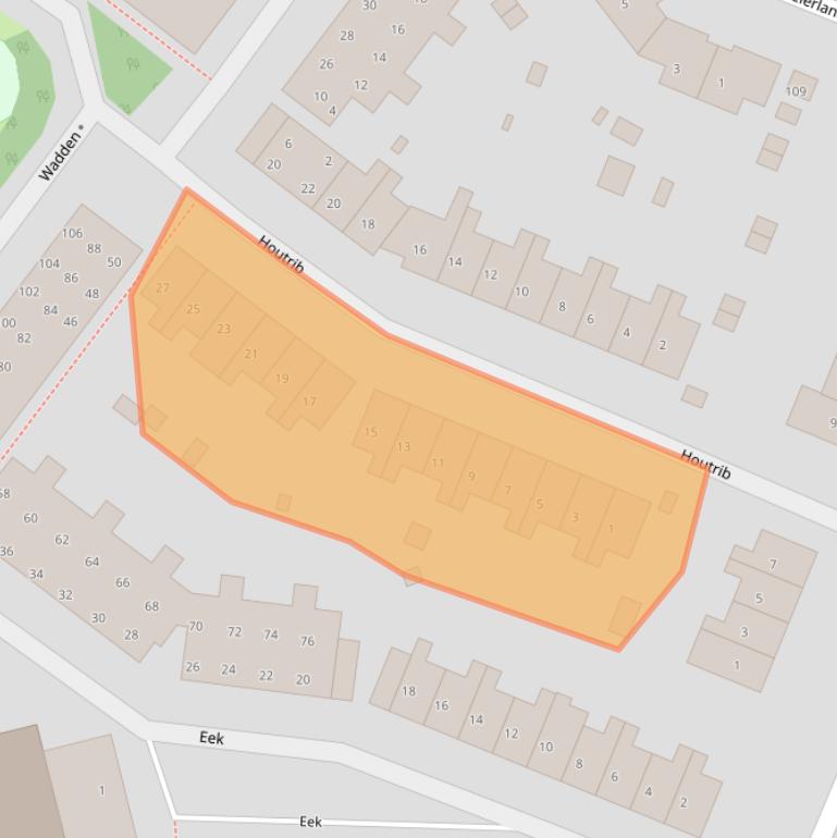 Kaart van postcodegebied 1274BW.