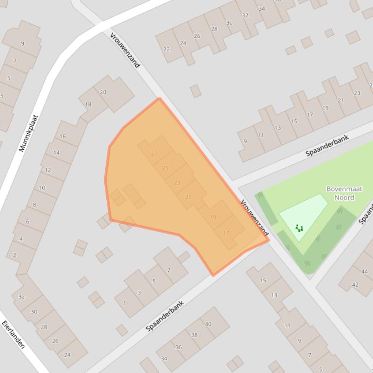 Kaart van postcodegebied 1274CB.