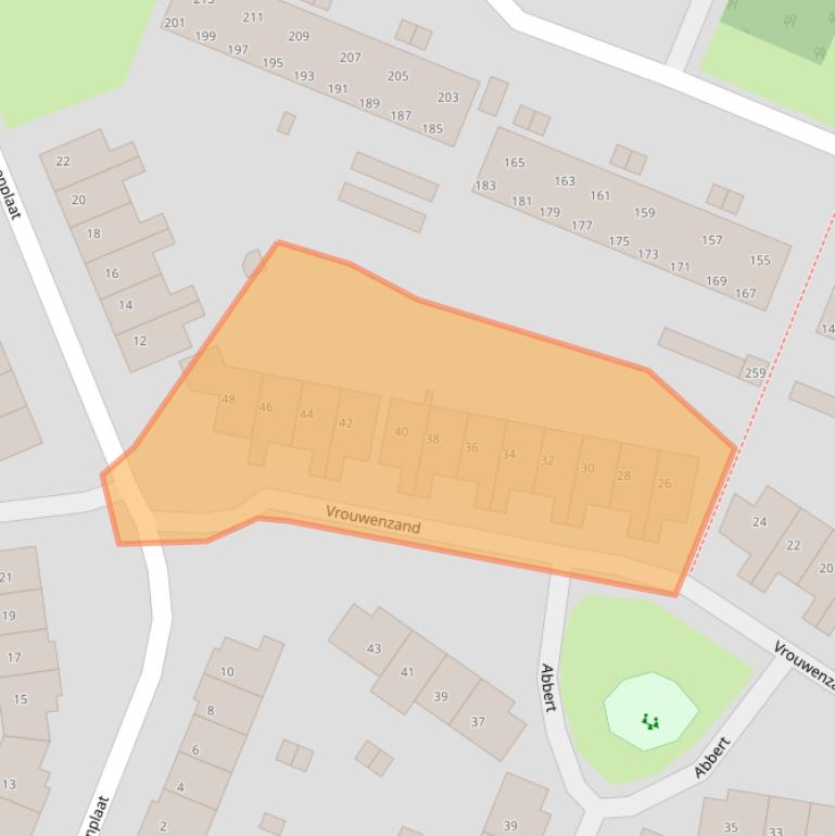 Kaart van postcodegebied 1274CH.