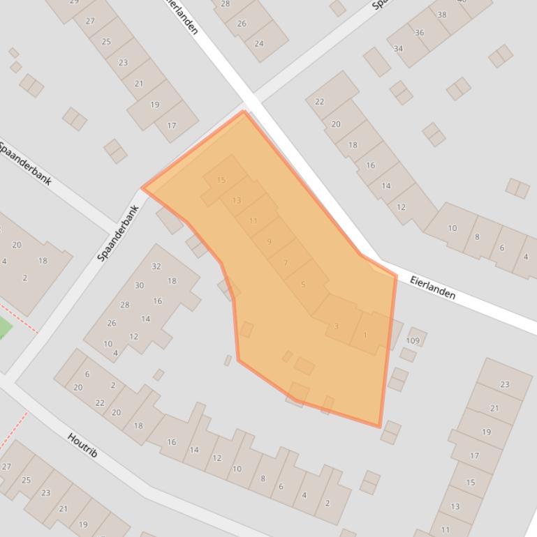 Kaart van postcodegebied 1274CL.