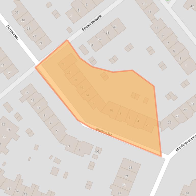 Kaart van postcodegebied 1274CR.