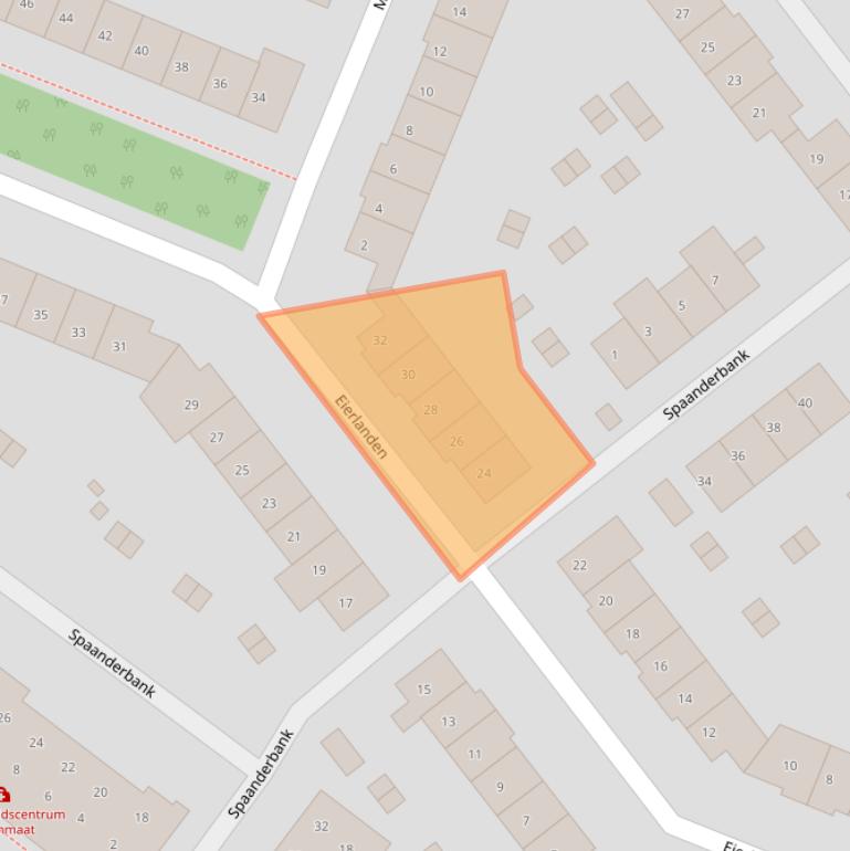 Kaart van postcodegebied 1274CS.