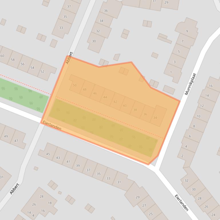 Kaart van postcodegebied 1274CT.