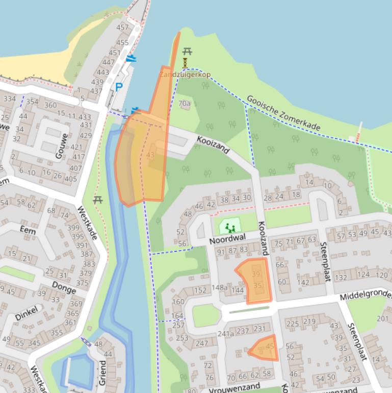 Kaart van postcodegebied 1274EC.