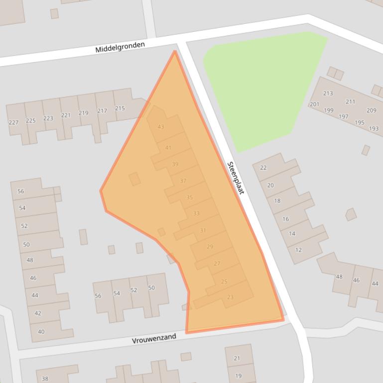 Kaart van postcodegebied 1274EJ.