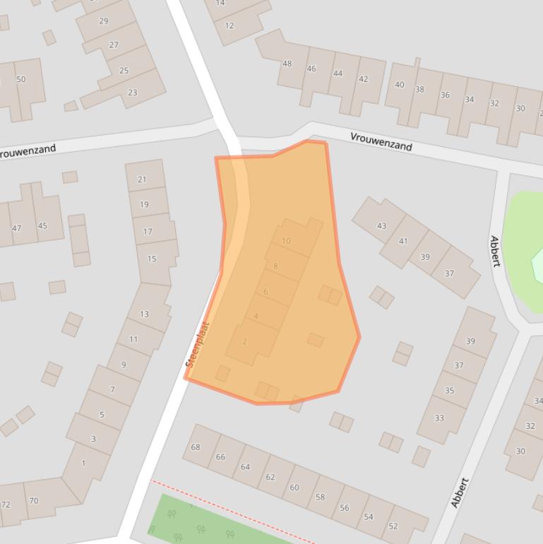 Kaart van postcodegebied 1274EK.