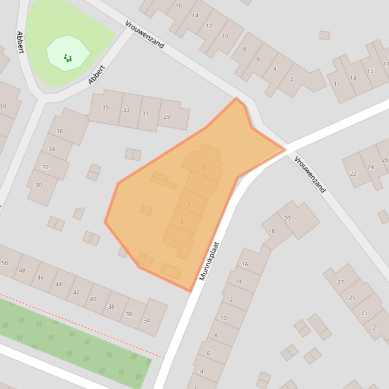 Kaart van postcodegebied 1274ES.