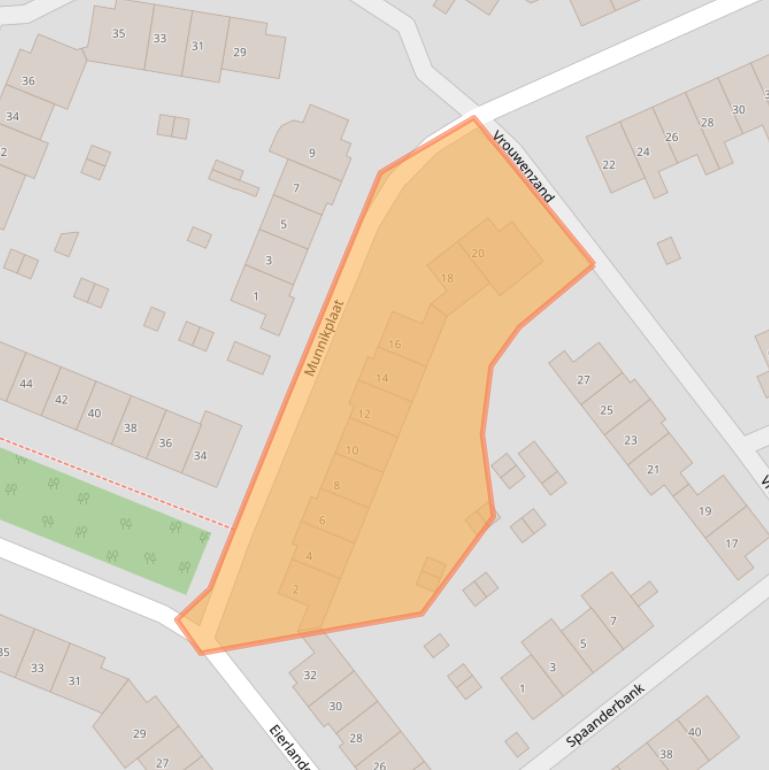 Kaart van postcodegebied 1274EW.