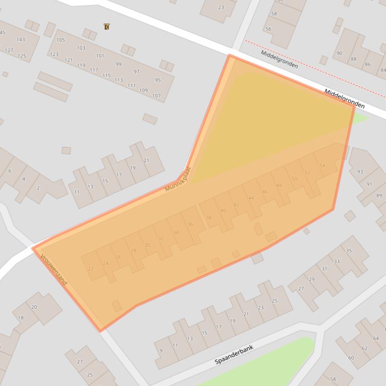 Kaart van postcodegebied 1274EX.