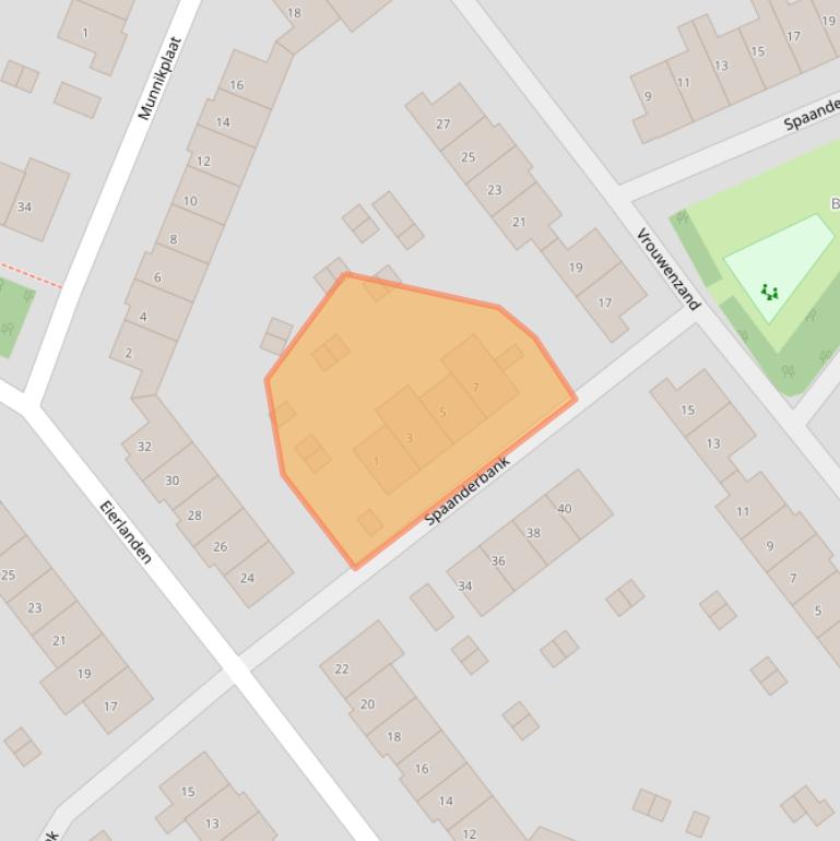 Kaart van postcodegebied 1274GA.