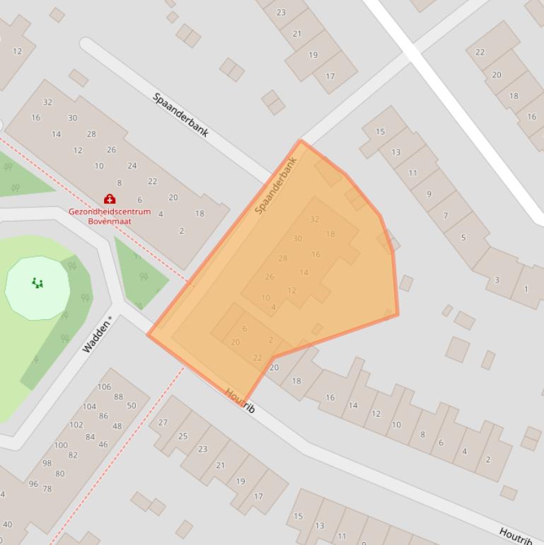 Kaart van postcodegebied 1274GD.