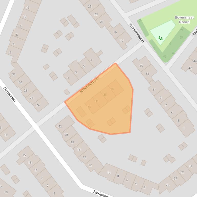 Kaart van postcodegebied 1274GE.