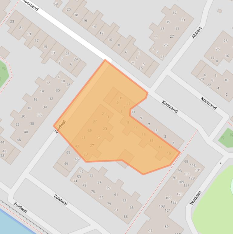 Kaart van postcodegebied 1274GR.