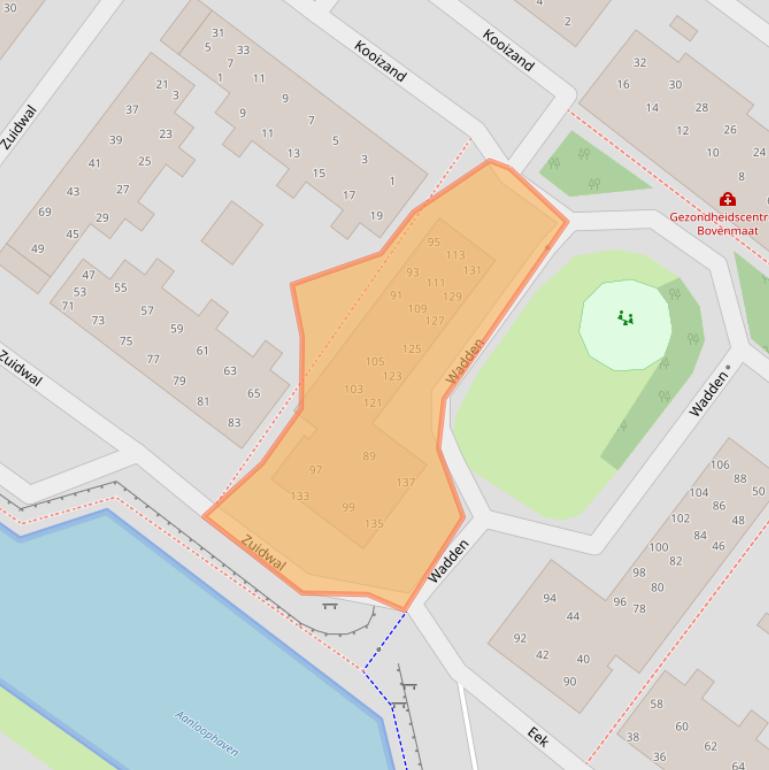 Kaart van postcodegebied 1274GT.