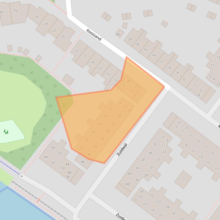 Kaart van postcodegebied 1274GV.