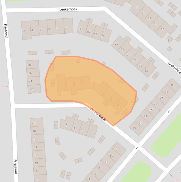 Kaart van postcodegebied 1274JA.