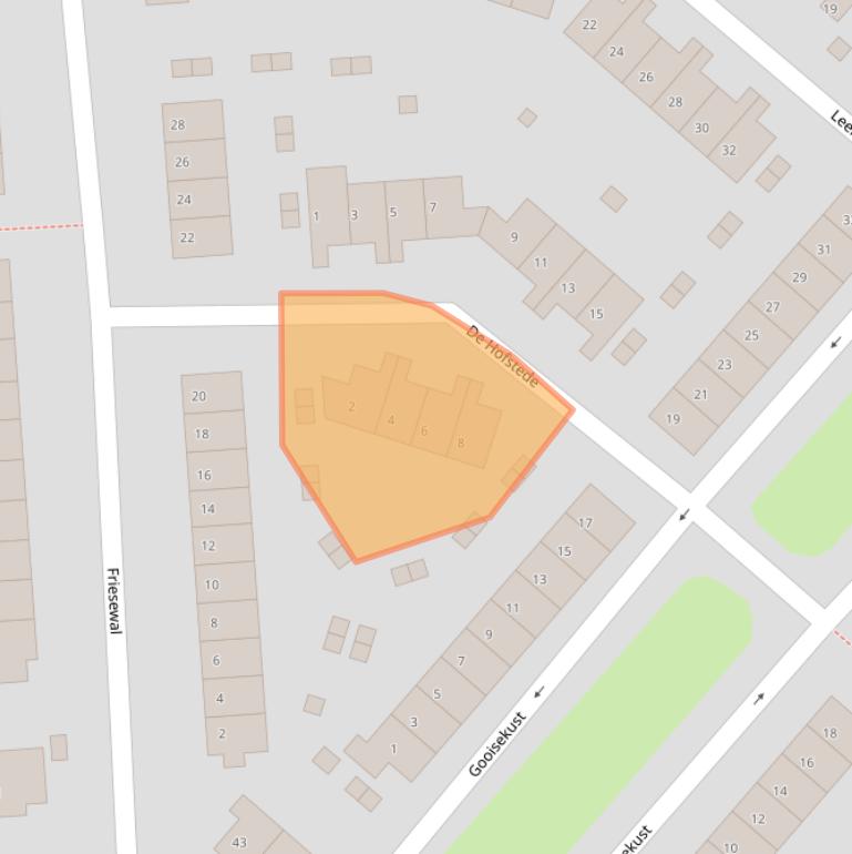 Kaart van postcodegebied 1274JB.