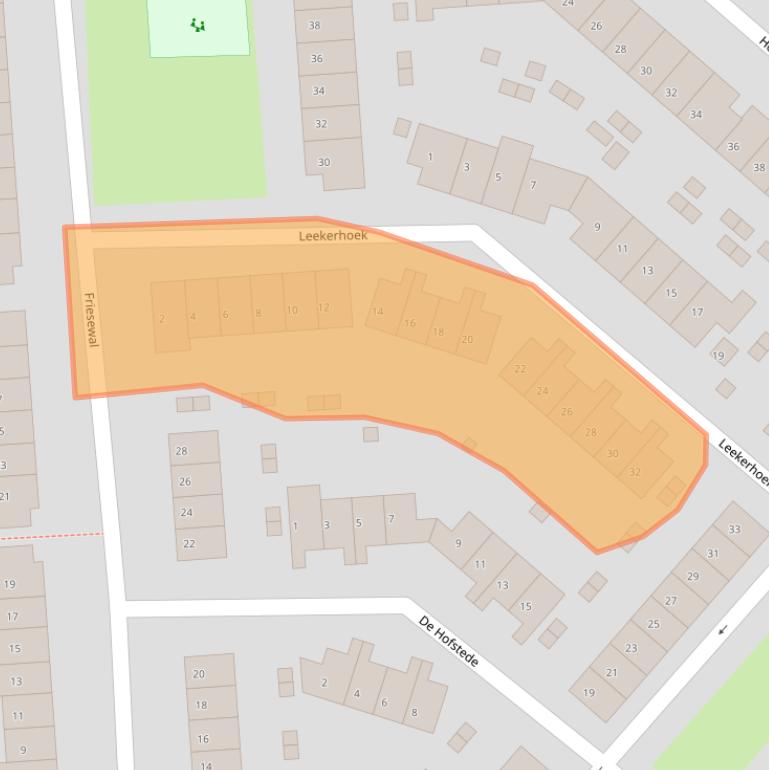 Kaart van postcodegebied 1274JL.