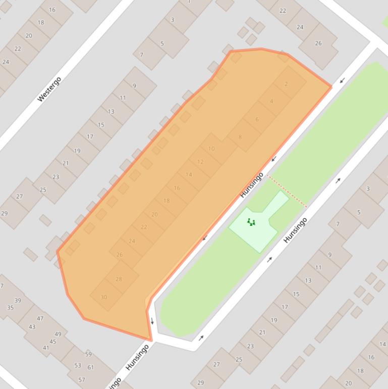 Kaart van postcodegebied 1274JR.