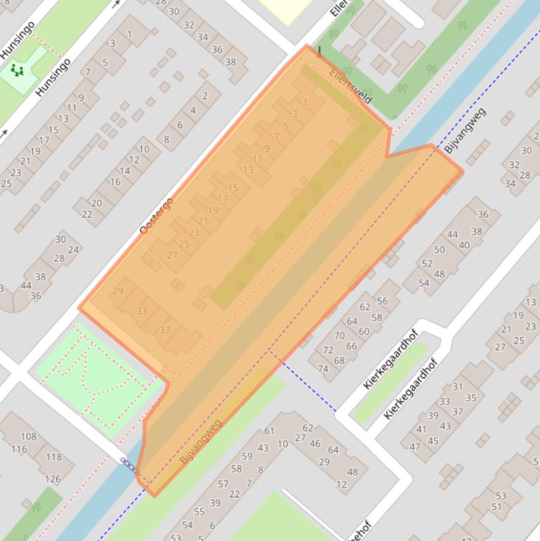 Kaart van postcodegebied 1274JS.