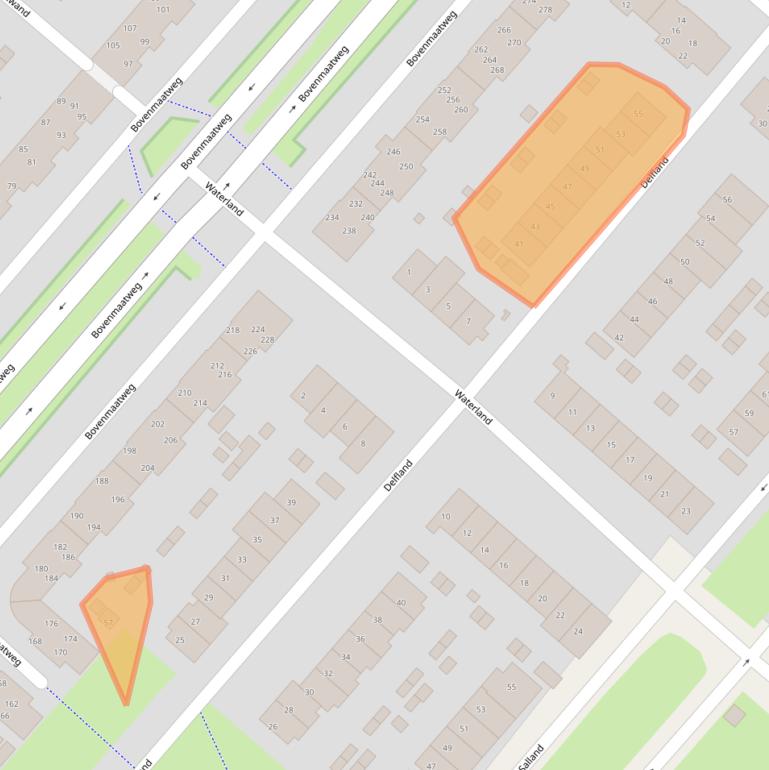 Kaart van postcodegebied 1274JW.