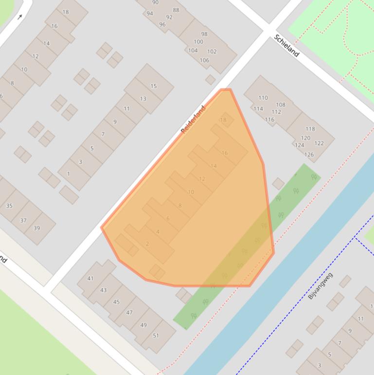 Kaart van postcodegebied 1274KN.