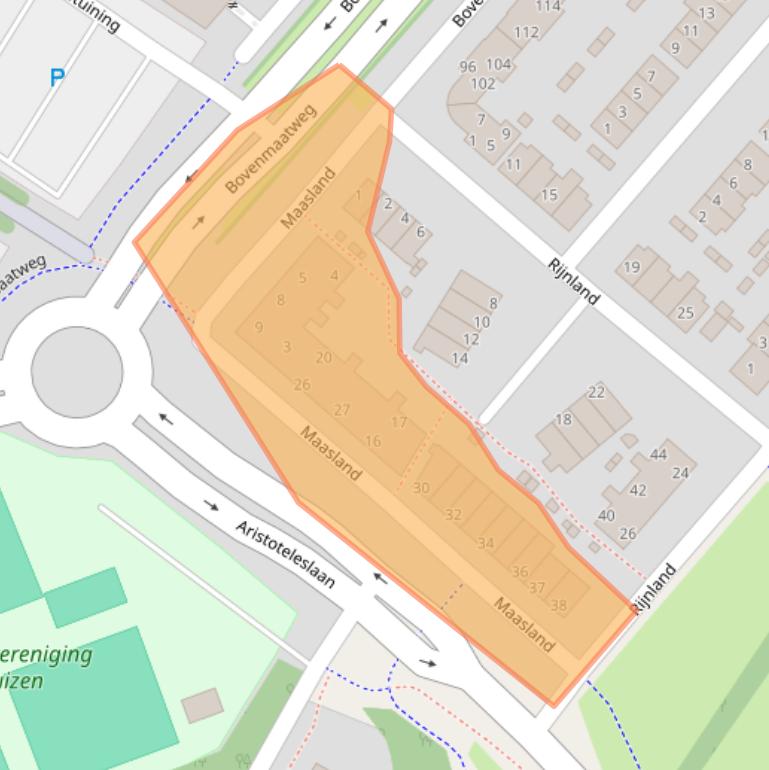 Kaart van postcodegebied 1274KV.