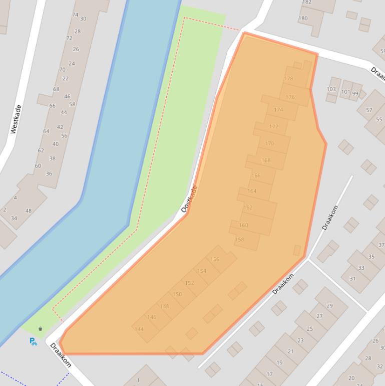 Kaart van postcodegebied 1274NH.
