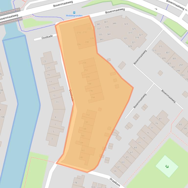 Kaart van postcodegebied 1274NJ.