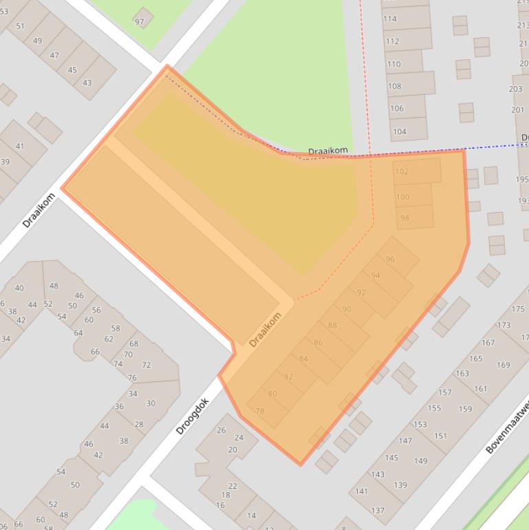 Kaart van postcodegebied 1274NT.