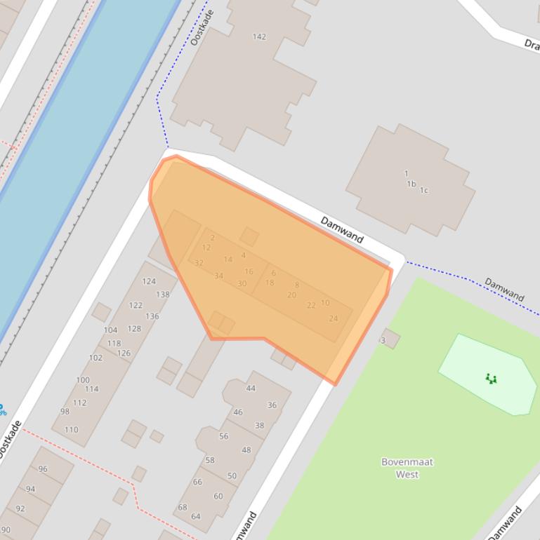 Kaart van postcodegebied 1274PD.