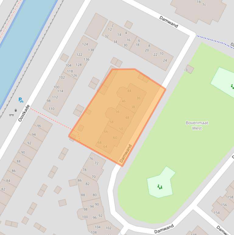 Kaart van postcodegebied 1274PE.