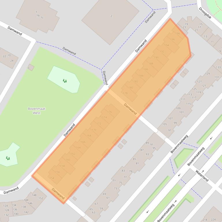 Kaart van postcodegebied 1274PJ.