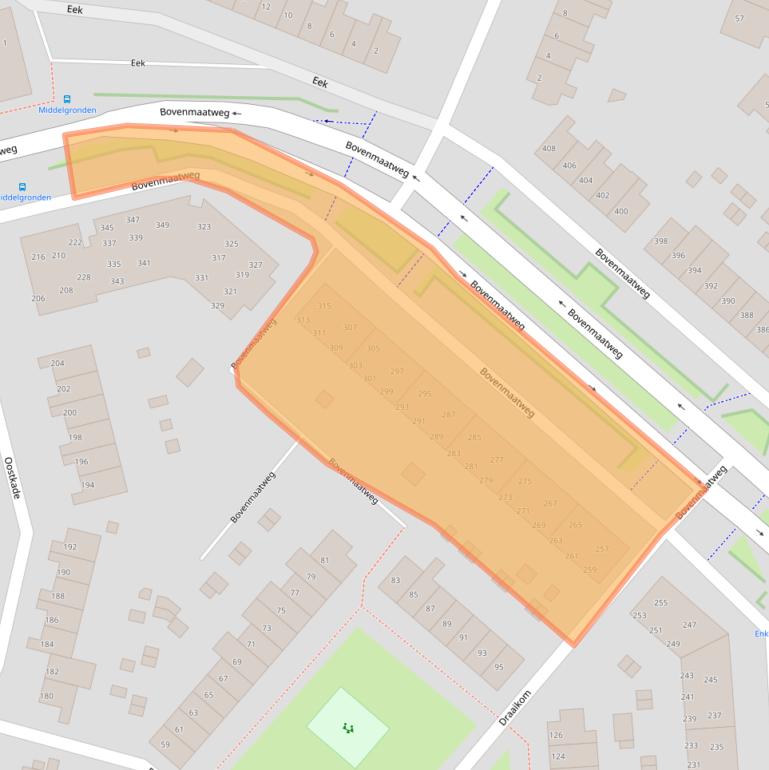 Kaart van postcodegebied 1274RJ.