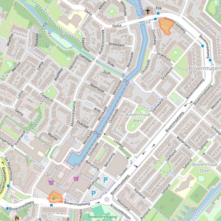 Kaart van postcodegebied 1274RK.