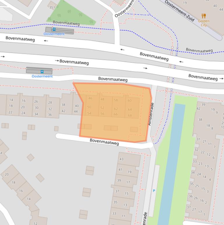 Kaart van postcodegebied 1274RM.