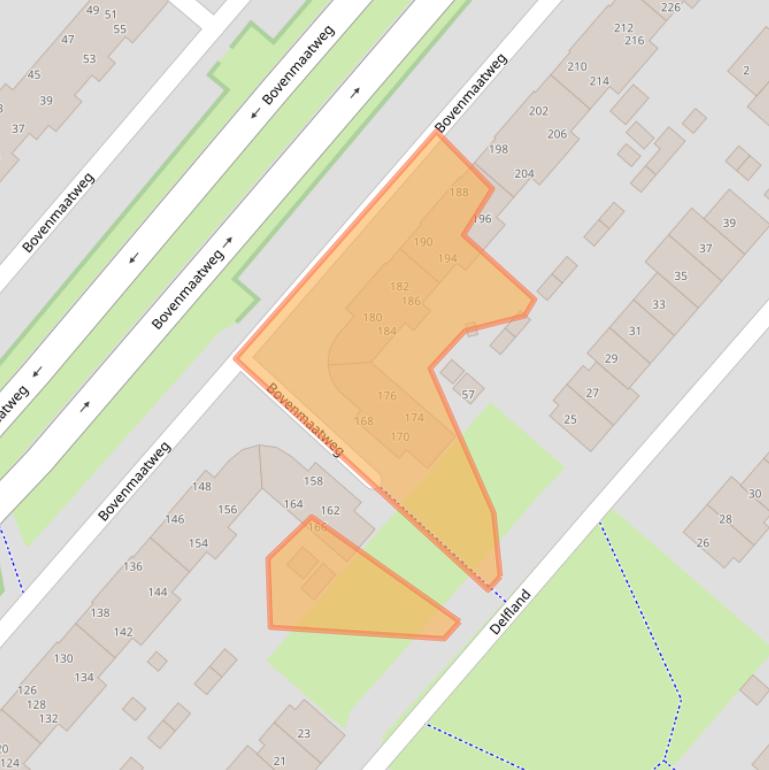 Kaart van postcodegebied 1274RR.