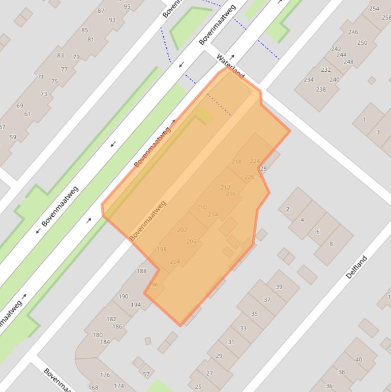 Kaart van postcodegebied 1274RS.