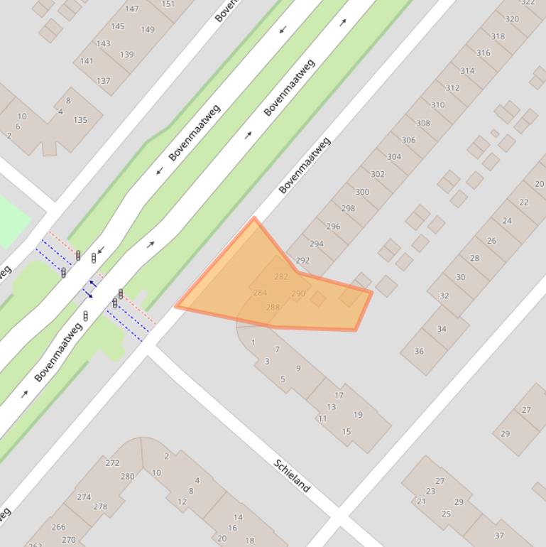 Kaart van postcodegebied 1274RW.