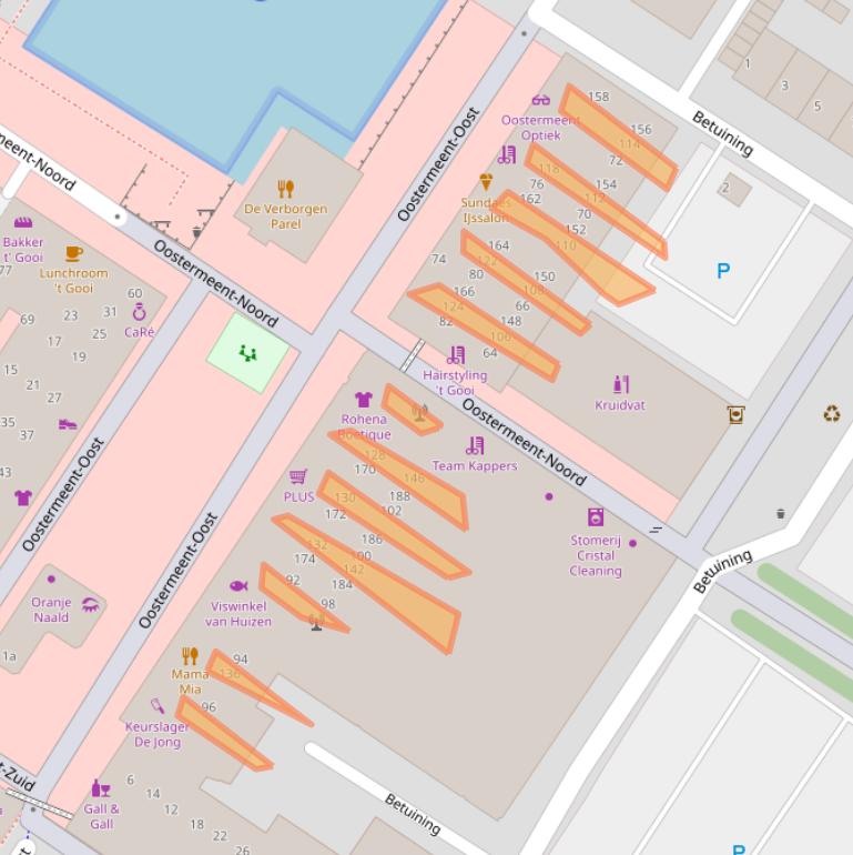 Kaart van postcodegebied 1274SG.