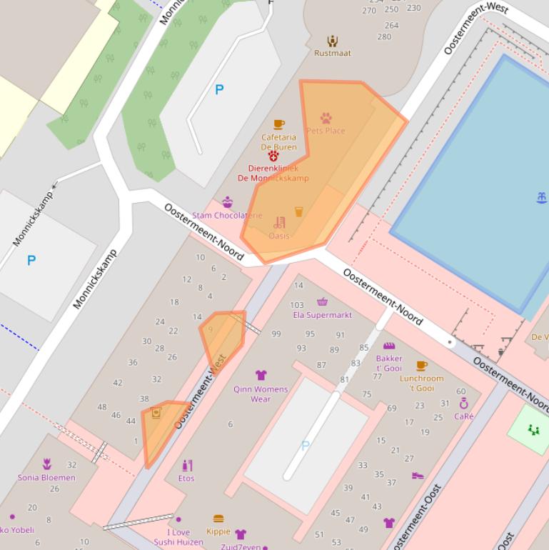 Kaart van postcodegebied 1274SP.