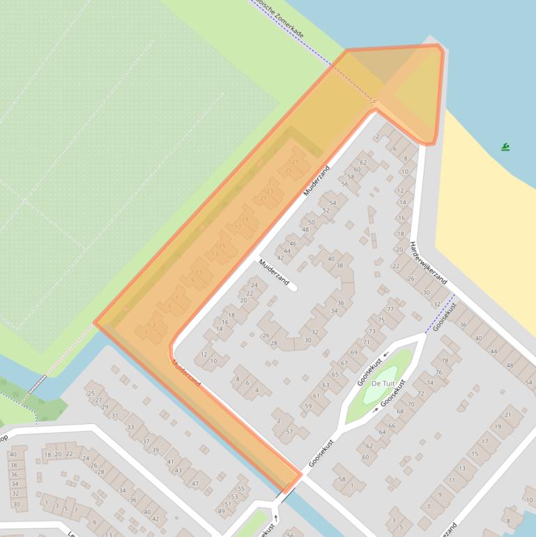 Kaart van postcodegebied 1274TA.