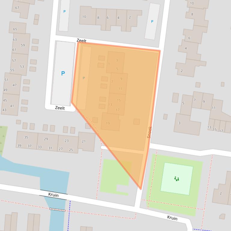 Kaart van postcodegebied 1275AN.