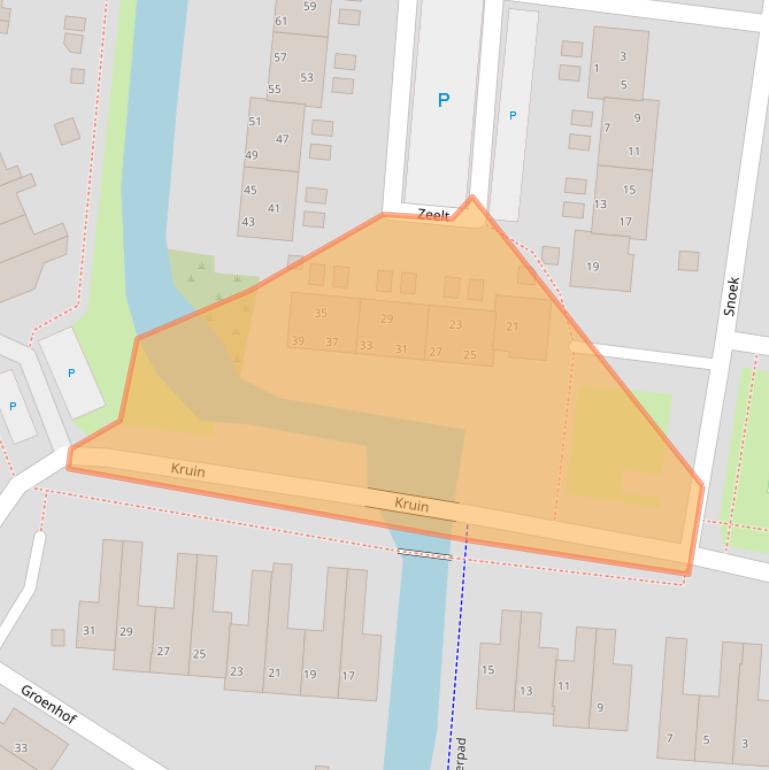 Kaart van postcodegebied 1275AP.