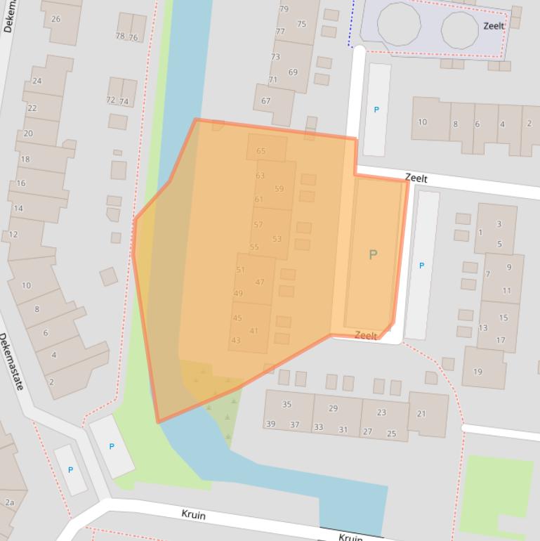 Kaart van postcodegebied 1275AR.