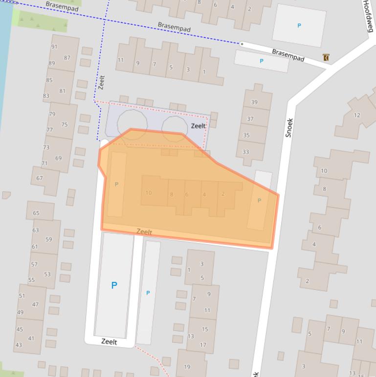 Kaart van postcodegebied 1275AT.