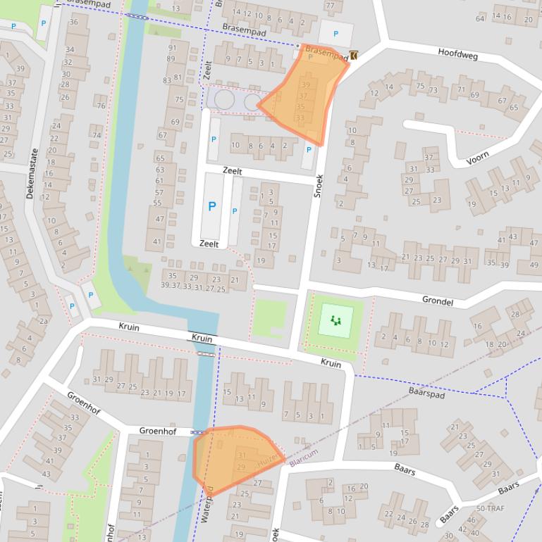 Kaart van postcodegebied 1275AV.