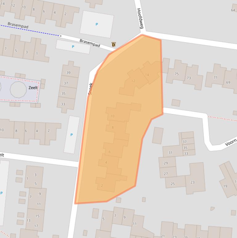 Kaart van postcodegebied 1275AW.