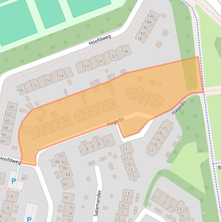 Kaart van postcodegebied 1275BP.