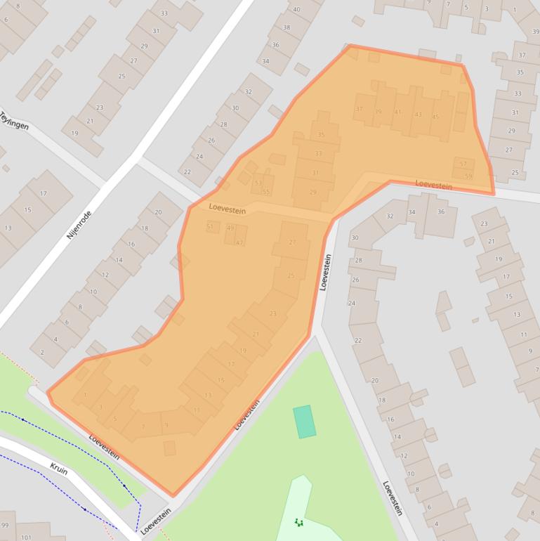 Kaart van postcodegebied 1275CS.